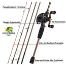 Super KIT de Pesca Vara + Carretilha Sougayilang Golden Series - Frete Grátis