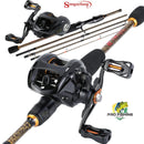 Super KIT de Pesca Vara + Carretilha Sougayilang Golden Series - Frete Grátis