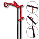 Suporte de Vara 8mm Emborrachado 3 Posições de Alta Resistência - Pronta Entrega