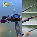 Nova Vara de Carretilha Snake Carbon Sougayilang - 1.98m - 4 Partes - Frete Grátis