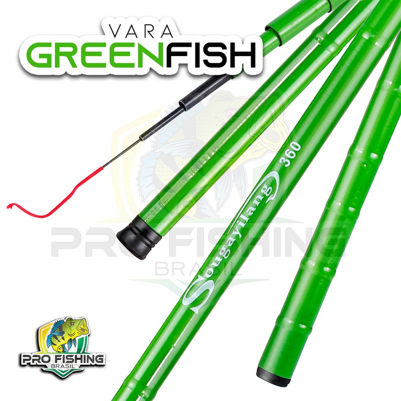 Nova Vara Telescópica Importada em Carbono Grenn Fish Sougayilang 2.7/3.6/4.5/5.4M - Frete Grátis