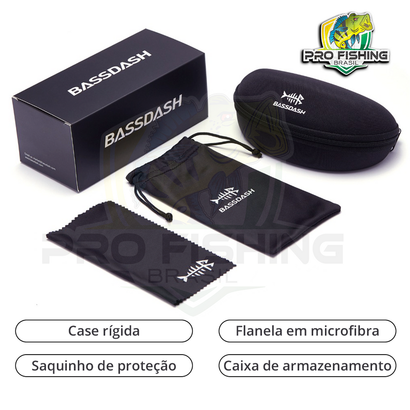 Novo Óculos Polarizado BASSDASH B10 com Proteção Solar UV+400 - 100% Anti Reflexo - Frete Grátis