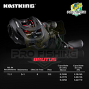 Nova Carretilhas BRUTUS KastKing - 8KG Max DRAG - 7.2:1 Recolhimento - 6 Rolamentos