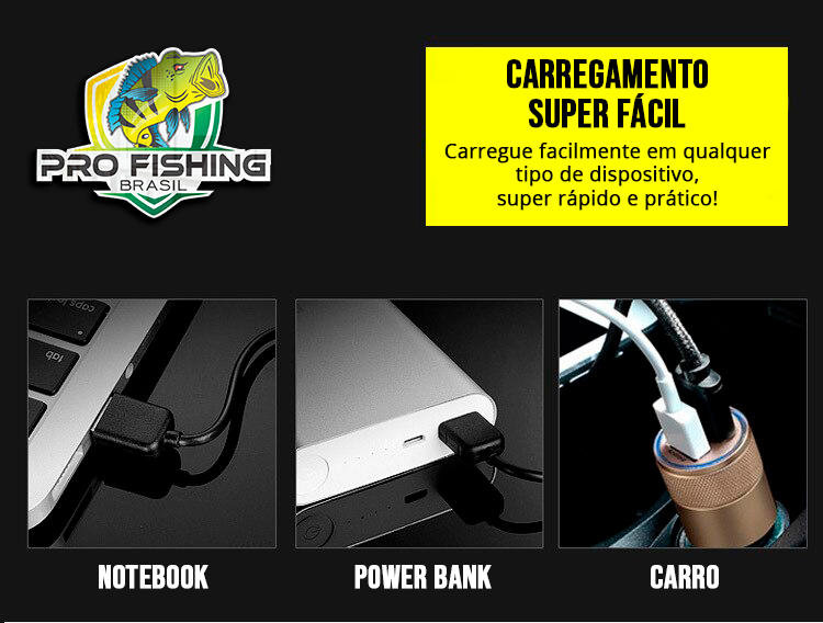 Lanterna de Cabeça Headlight Full LED À Prova D'Água - Super Resistente + Frete Grátis