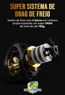 NOVA CARRETILHA BIG GAME SPECTER LX300H RYOBI - 16KG DRAG - 10 ROLAMENTOS + FRETE GRÁTIS