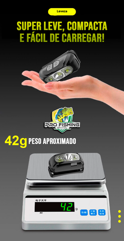 Lanterna de Cabeça Headlight Full LED À Prova D'Água - Super Resistente + Frete Grátis