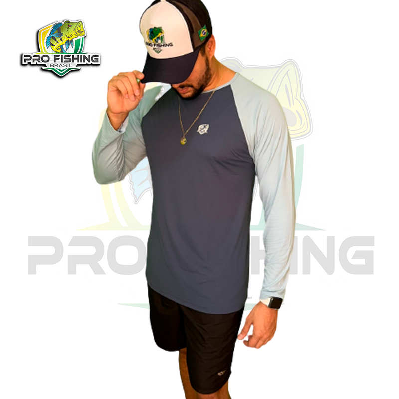 Camiseta Pro Fishing Brasil em Poliamida Super Confortável