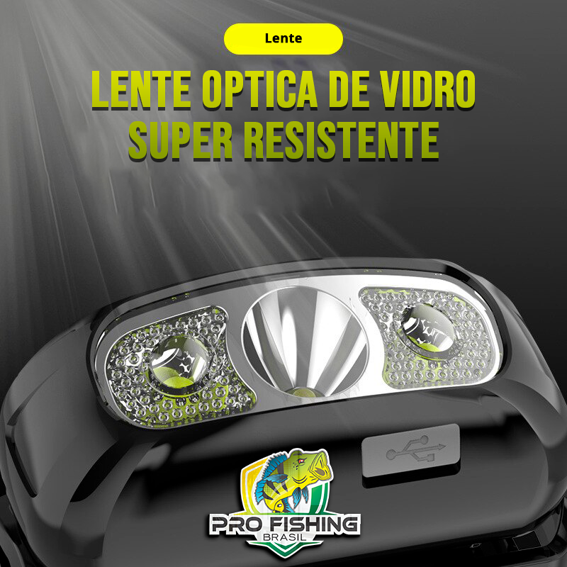 Lanterna de Cabeça Headlight Full LED À Prova D'Água - Super Resistente + Frete Grátis