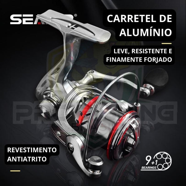 Novo Molinete SEASIR OER Ultra Light Suer Strong - 10 Rolamentos - Max Drag de 12Kg - Frete Grátis