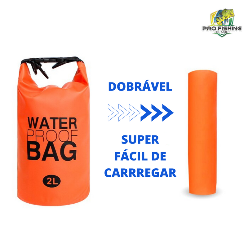 Bolsa Estanque Impermeável 2L - EcoBag Saco Estanque Prova D'Água - Frete Grátis