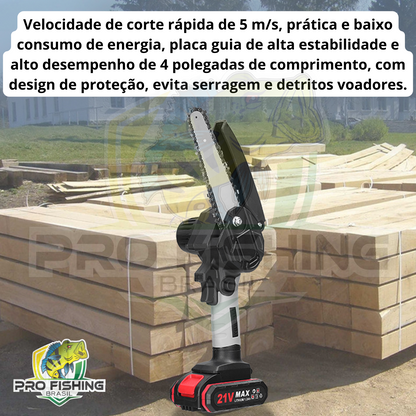Super Moto Serra Elétrica Portátil 21V + Frete Grátis