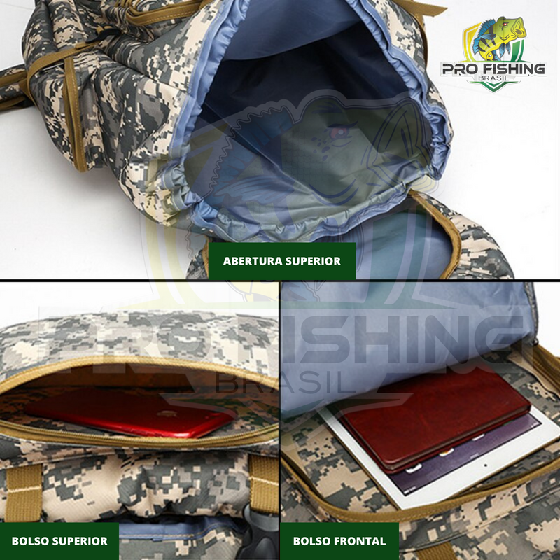 Super Mochila Militar Cargueiro Impermeável 80 Litros - Frete Grátis