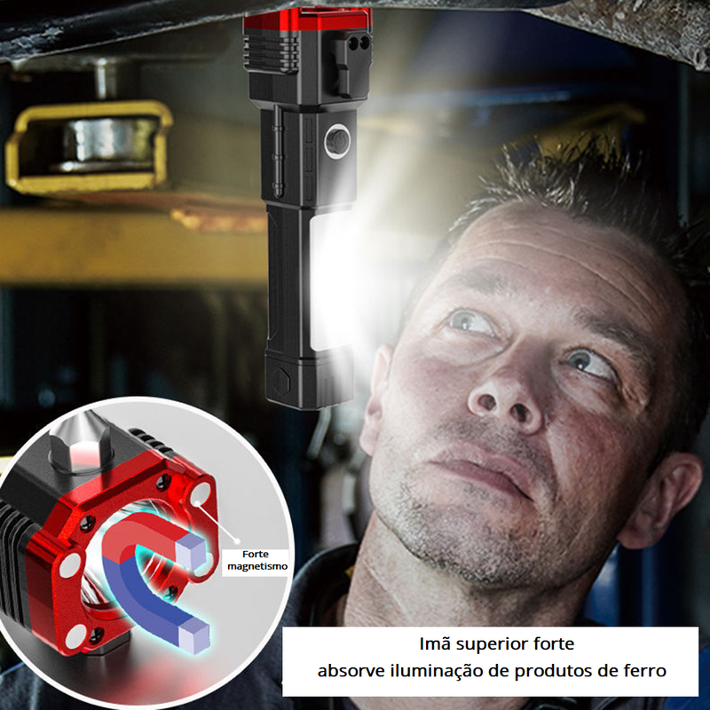 Lanterna Tática 4 em 1 - Super Potente, Forte e Resistente - Frete Grátis