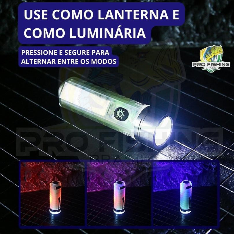 Super Lanterna Compacta ULTRA LIGHTING L2 LED Multi Color - Frete Grátis