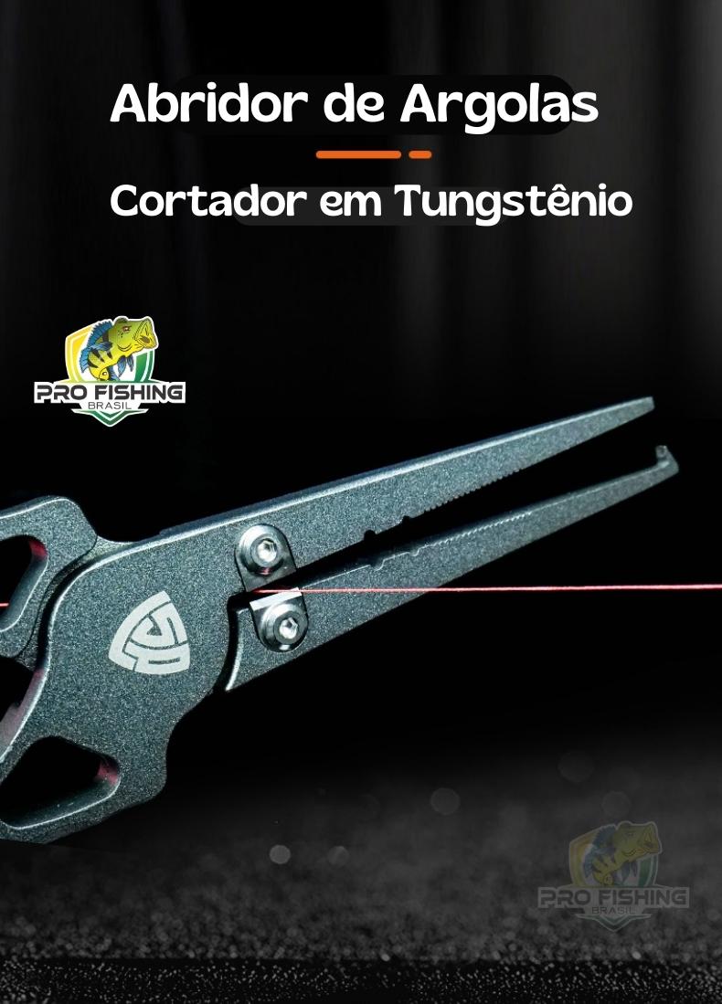 Alicate de Pesca Multifuncional LSP 430 em Aço Inoxidável Cortador em Tungstênio - Frete Grátis