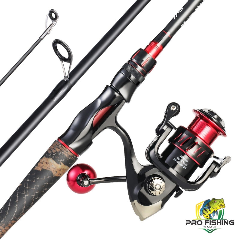 SUPER KIT DE PESCA SNAKE COM VARA + MOLINETE + LINHA - FRETE GRÁTIS