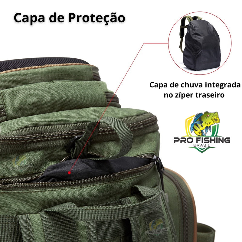 Nova Mochila de Pesca Multifuncional Bassdash - Lançamento 2023 - Frete Grátis