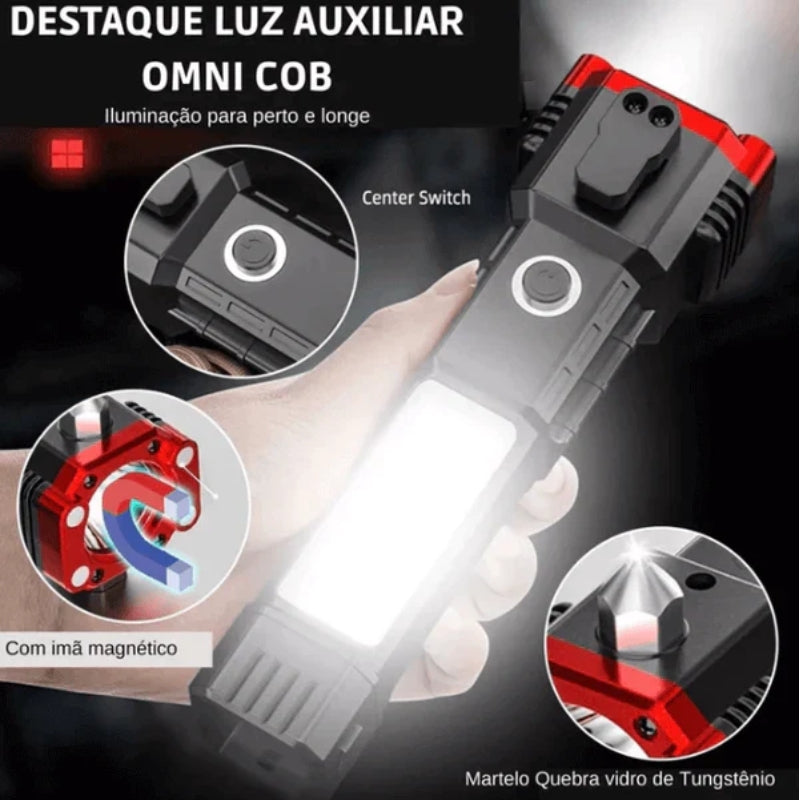 Lanterna Tática 4 em 1 - Super Potente, Forte e Resistente - Frete Grátis