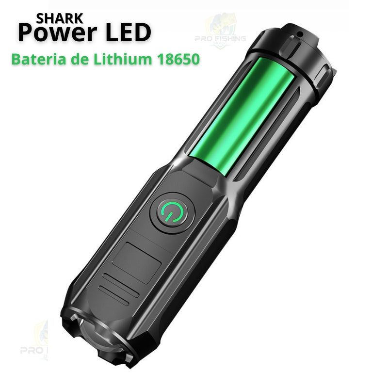 Lanterna Tática Power LED Recarregável 2.0 - À Prova D'Agua + Frete Grátis