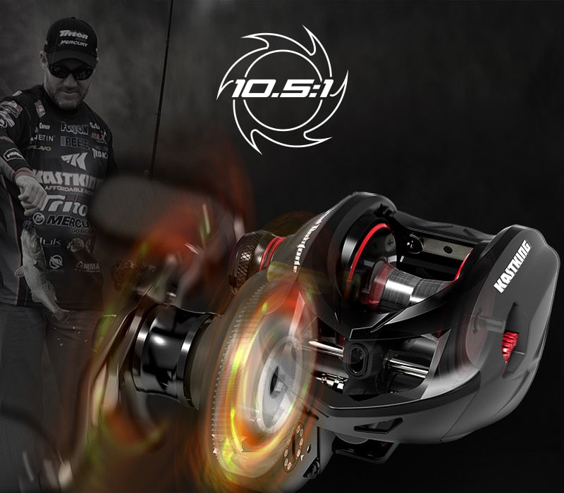 Carretilha KastKing Speed Demon Elite Vel. Recolhimento 10.5:1 - Frete Grátis todo Brasil