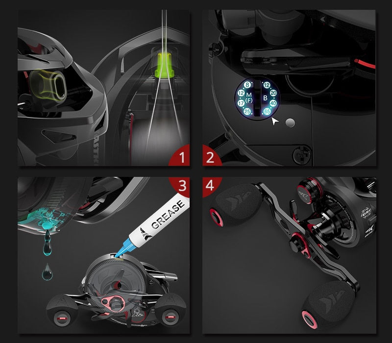 Carretilha KastKing Speed Demon Elite Vel. Recolhimento 10.5:1 - Frete Grátis todo Brasil