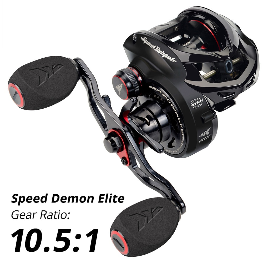 Carretilha KastKing Speed Demon Elite Vel. Recolhimento 10.5:1 - Frete Grátis todo Brasil