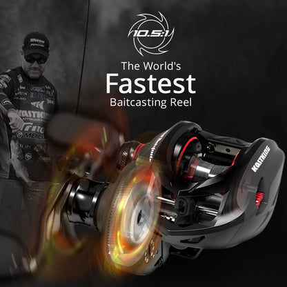 Carretilha KastKing Speed Demon Elite Vel. Recolhimento 10.5:1 - Frete Grátis todo Brasil