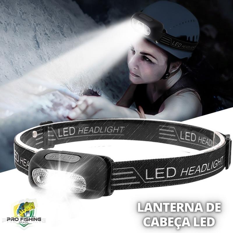 Lanterna de Cabeça Headlight Full LED À Prova D'Água - Super Resistente + Frete Grátis