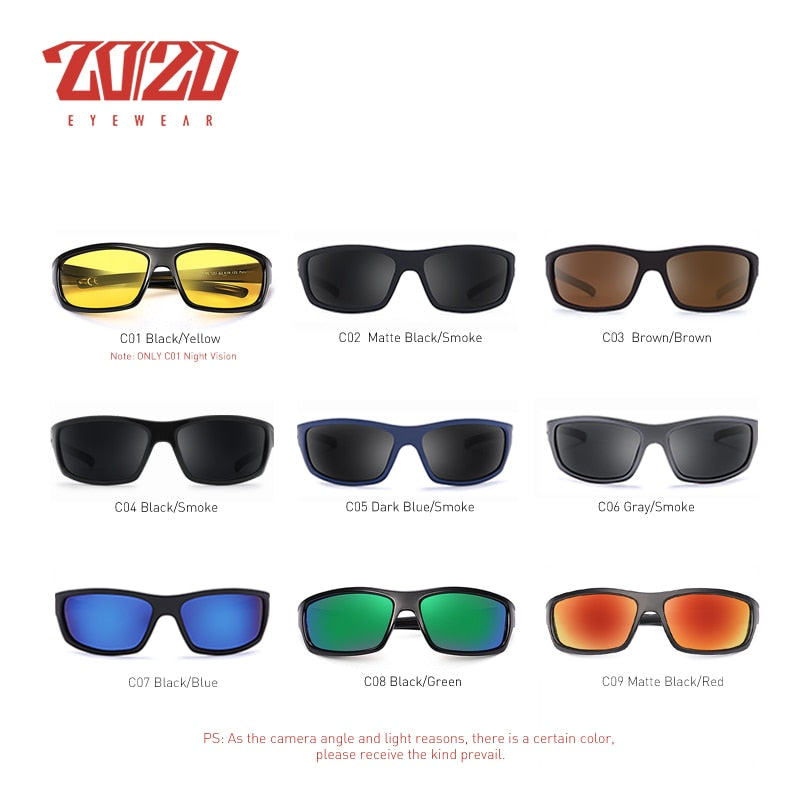 Óculos Polarizado Optical 20/20 Eyewear PL66 Super Leve, Resistente e Confortável - Frete Grátis