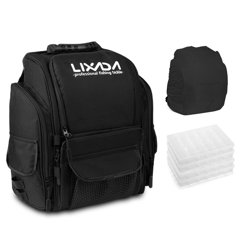 Mochila de Pesca Importada LIXADA com 4 Estojos - Frete Grátis