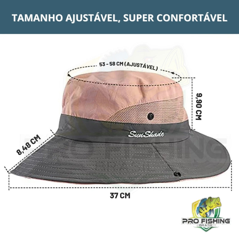 Novo Chapéu Feminino Importado Sun Shade com Proteção Solar UV400