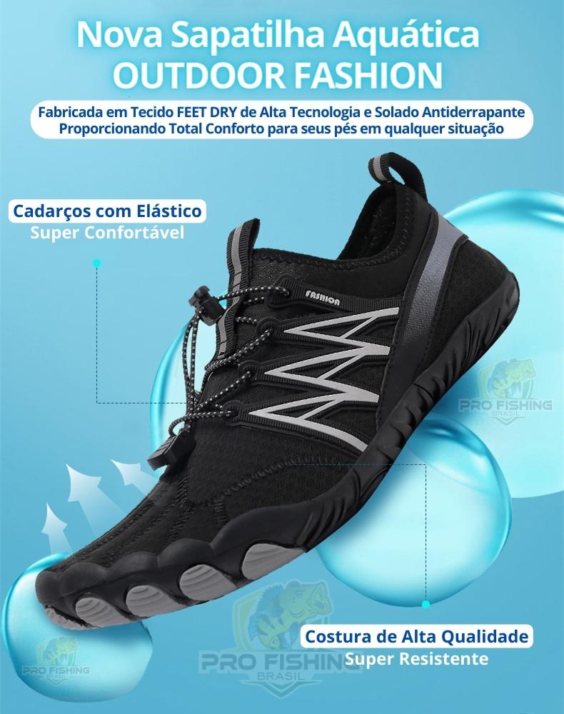 Nova Sapatilha Aquática Outdoor Fashion Lançamento 2023 - Frete Grátis