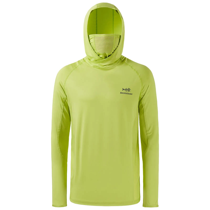 Nova Camiseta de Pesca com Capuz Bassdash com Proteção Solar UPF 50+