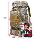 Super Mochila Militar Cargueiro Impermeável 80 Litros - Frete Grátis
