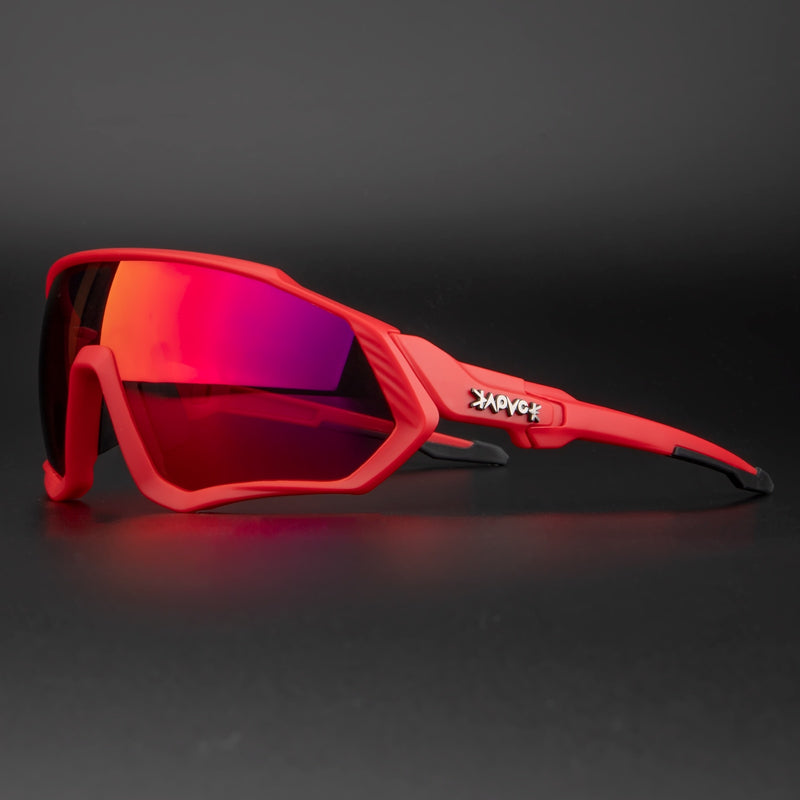 Óculos de Ciclismo KAPVOE Polarizado com 5 Lentes - Proteção Total UV+400 + Frete Grátis