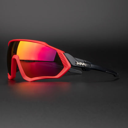 Óculos de Ciclismo KAPVOE Polarizado com 5 Lentes - Proteção Total UV+400 + Frete Grátis