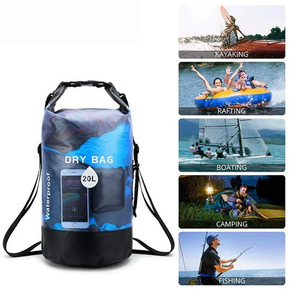 Mochila Impermeável Dry Bag Á Prova D'Água EcoBag 20L