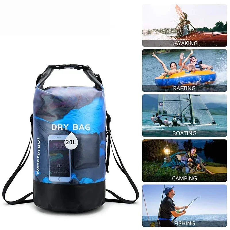 Mochila Impermeável Dry Bag Á Prova D'Água EcoBag 20L