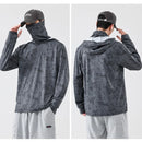 Nova Camiseta de Pesca Importada com Capuz Ultra Confort UPF 50+