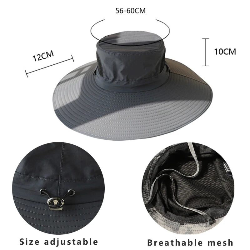 Novo Chapéu Camuflado com Proteção Total UV+50