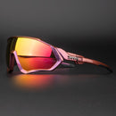 Óculos de Ciclismo KAPVOE Polarizado com 5 Lentes - Proteção Total UV+400 + Frete Grátis