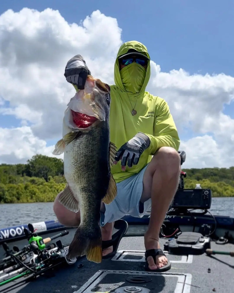 Nova Camiseta de Pesca com Capuz Bassdash com Proteção Solar UPF 50+