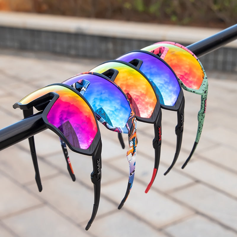 Óculos de Ciclismo KAPVOE Polarizado com 5 Lentes - Proteção Total UV+400 + Frete Grátis