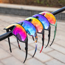 Óculos de Ciclismo KAPVOE Polarizado com 5 Lentes - Proteção Total UV+400 + Frete Grátis