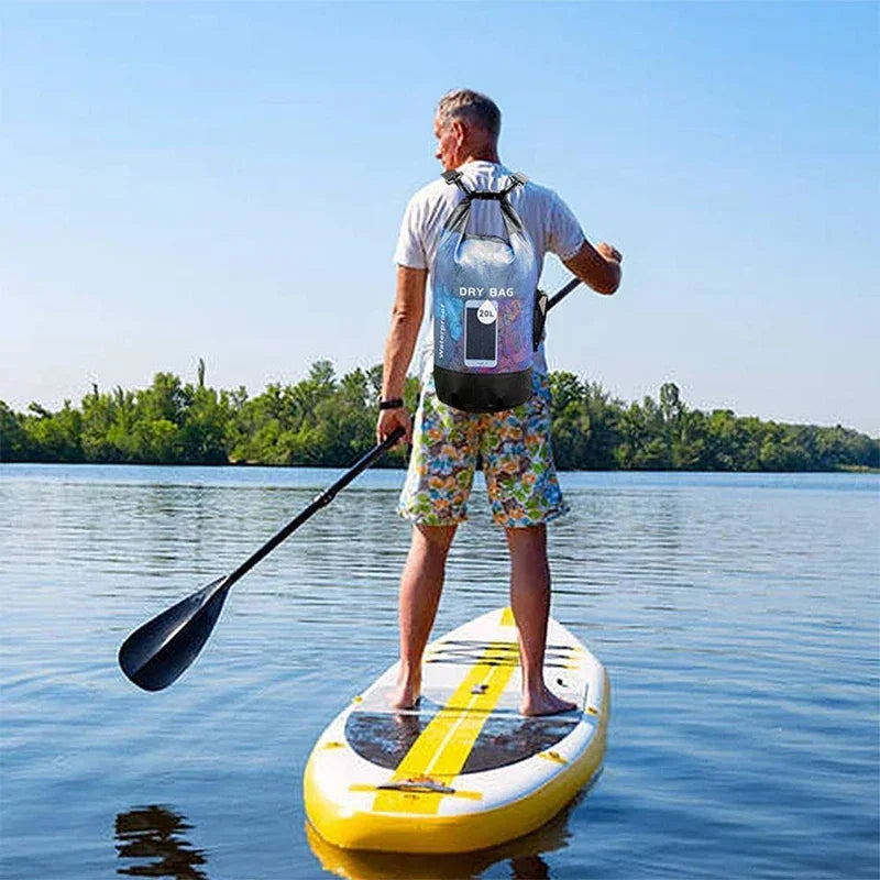 Mochila Impermeável Dry Bag Á Prova D'Água EcoBag 20L