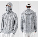 Nova Camiseta de Pesca Importada com Capuz Ultra Confort UPF 50+