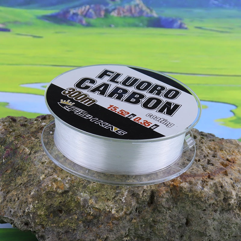 Linha de FluorCarbono Fish King Super Resistente a Abrasão - Frete Grátis