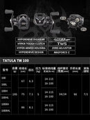 NOVA DAIWA TATULA TW 100 2024 - Rolamentos 7+1BB - Drag 5KG - Recolhimento 8.1:1