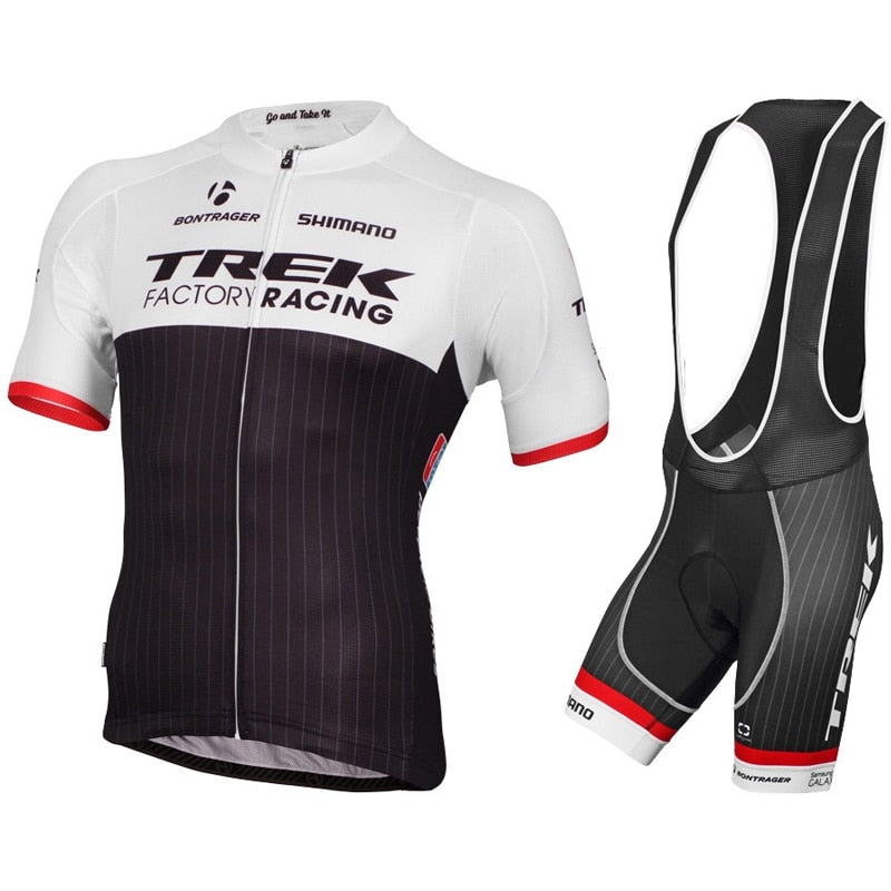 Novo Conjunto de Ciclismo TREK FACTORY RACING c/ Bretelle + Camiseta - Frete Grátis