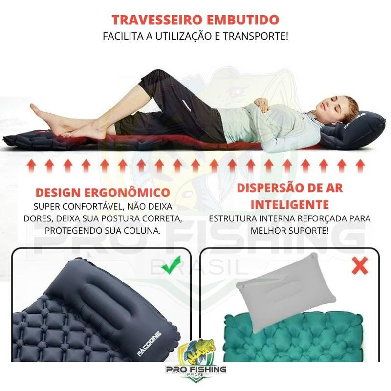 Colhão Inflável Outdoor Premium Super Confortável e Resistente - Frete Grátis